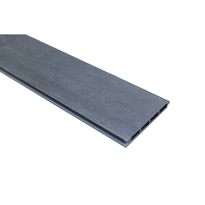 Lame de cloture en composite alvéolaire coextrudée réversible - Coloris - Gris anthracite/ Gris clair, Largeur - 15.6 cm, Longueur - 148 cm - Image 1