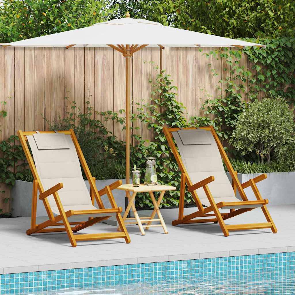 Prolenta Premium - Chaise bois composite  Prolenta Naturel  61.5 X 123 X 82 cm  1-personnes - P95087N - Image 1