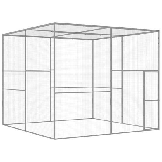 Cage pour chat - Cage extérieur/intérieur 3x3x2,5 m Acier galvanisé - Image 2