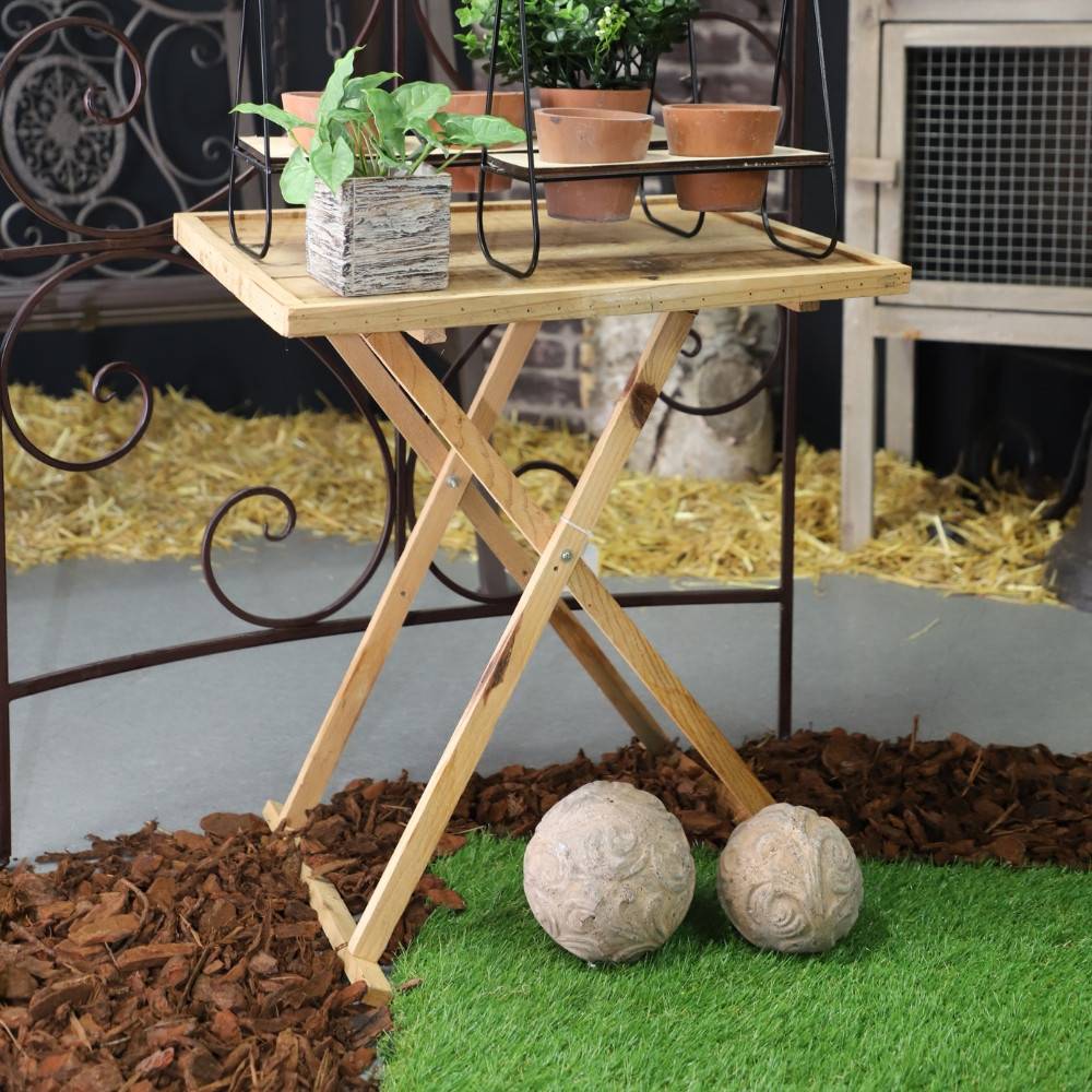 ~ Boule décorative en terre cuite grise Ø14.5 cm Chemin de campagne - Image 2
