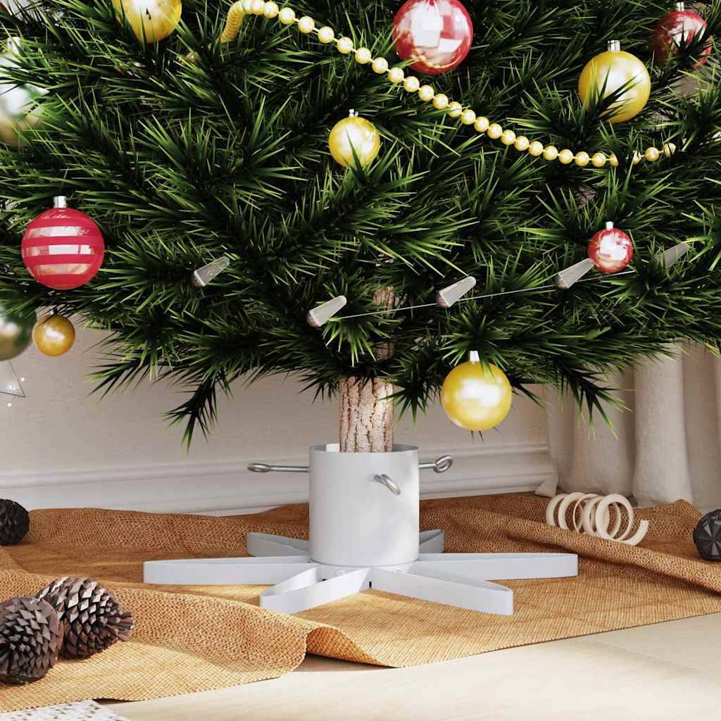 Vidaxl - Pied de Sapin de Noël 1.73 Blanc 50 x 50 x 15,5 cm Acier vidaXL 42019201 - Image 5