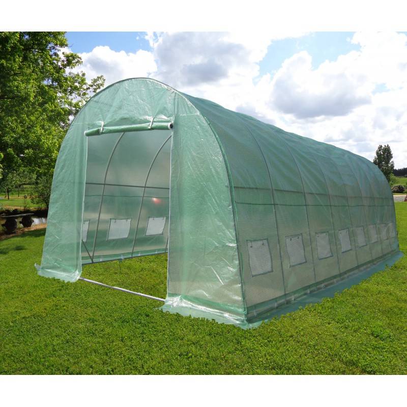 Serre tunnel 32 m² film polyéthylène armé 200 gr/m² hauteur 2,3 m Green Protect - Image 2