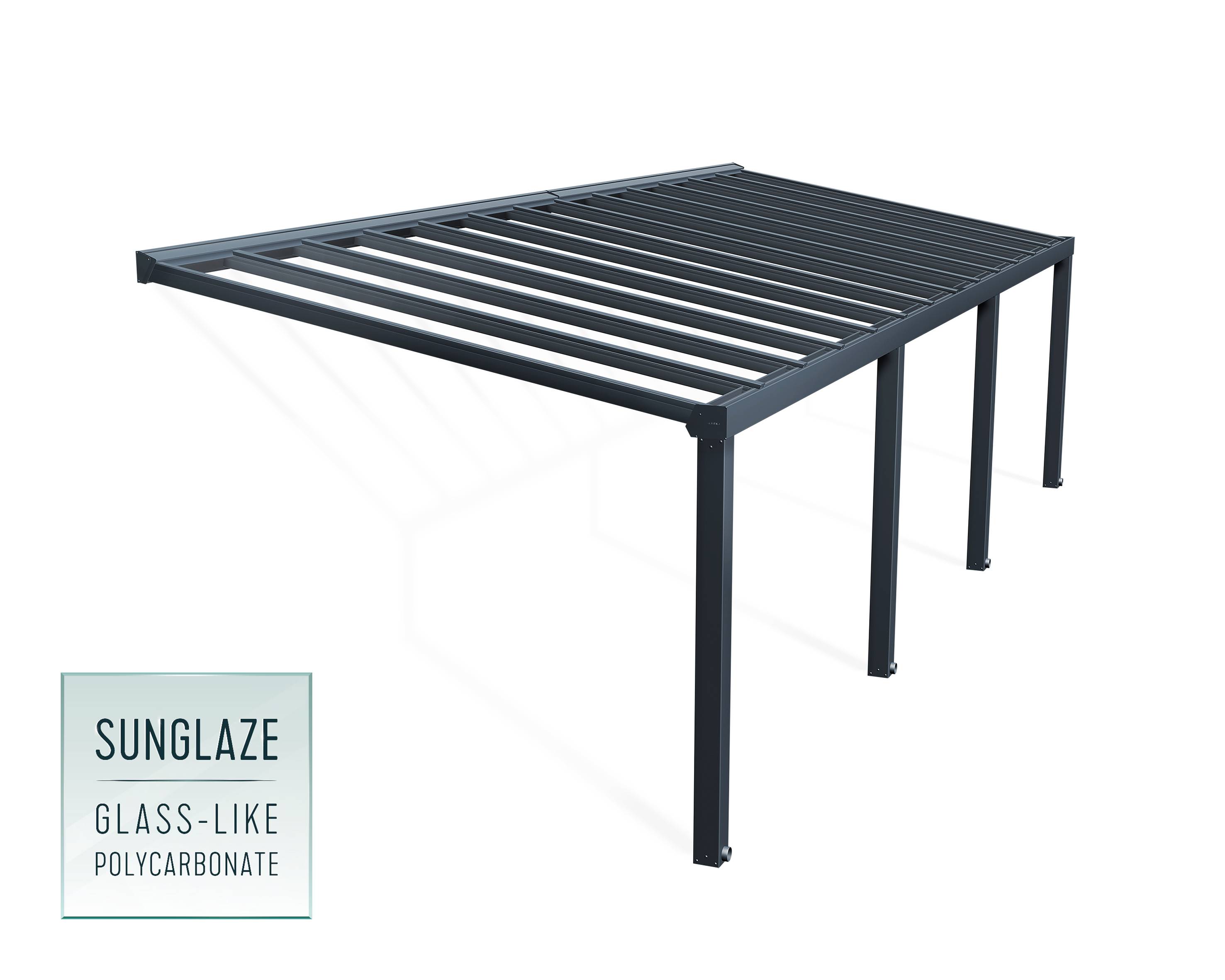 Canopia - Canopia Pergola Stockholm 3,4X9,5 Grise - Image 1