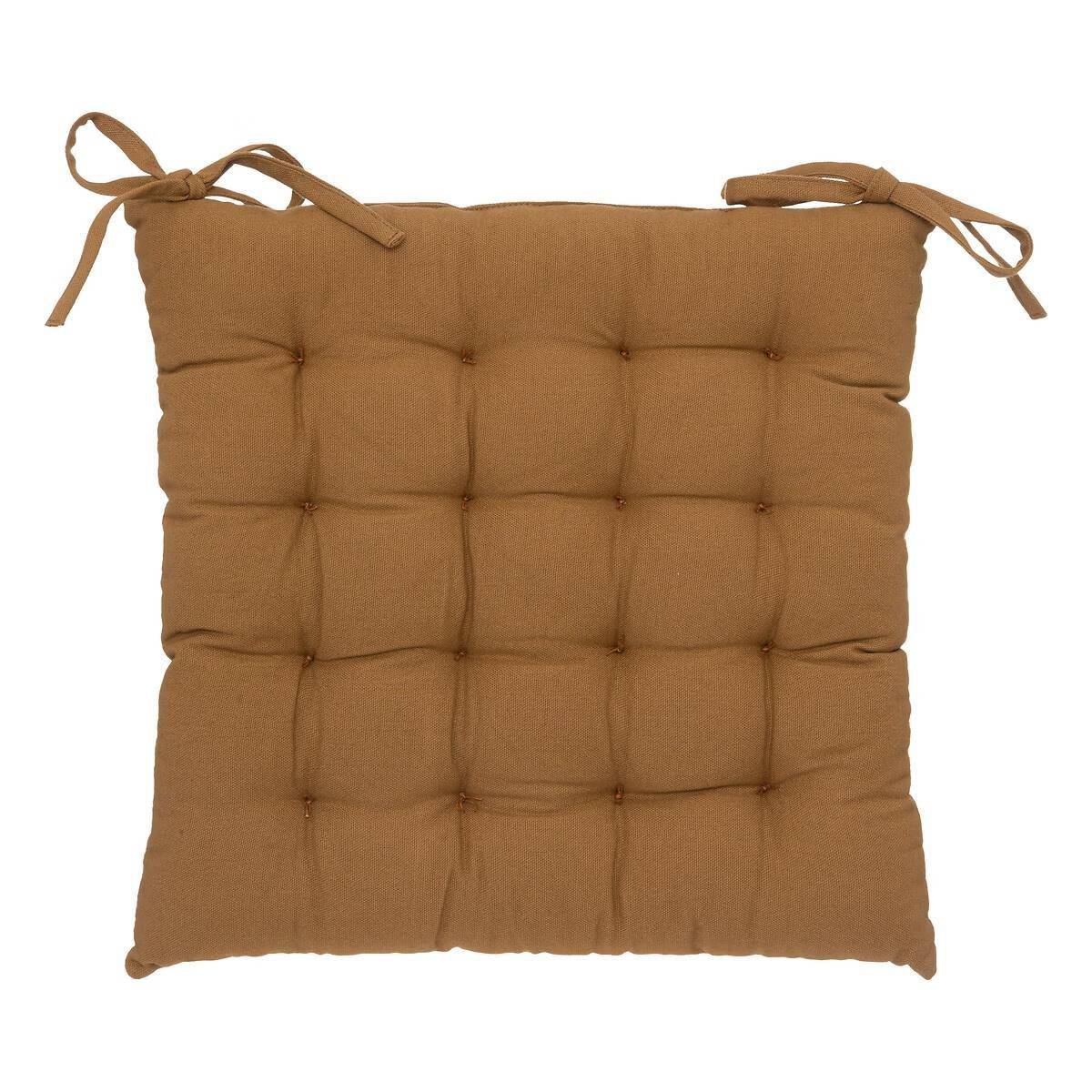 Atmosphera - Galette de Chaise "Loria" 38x38cm Cannelle - Image 1