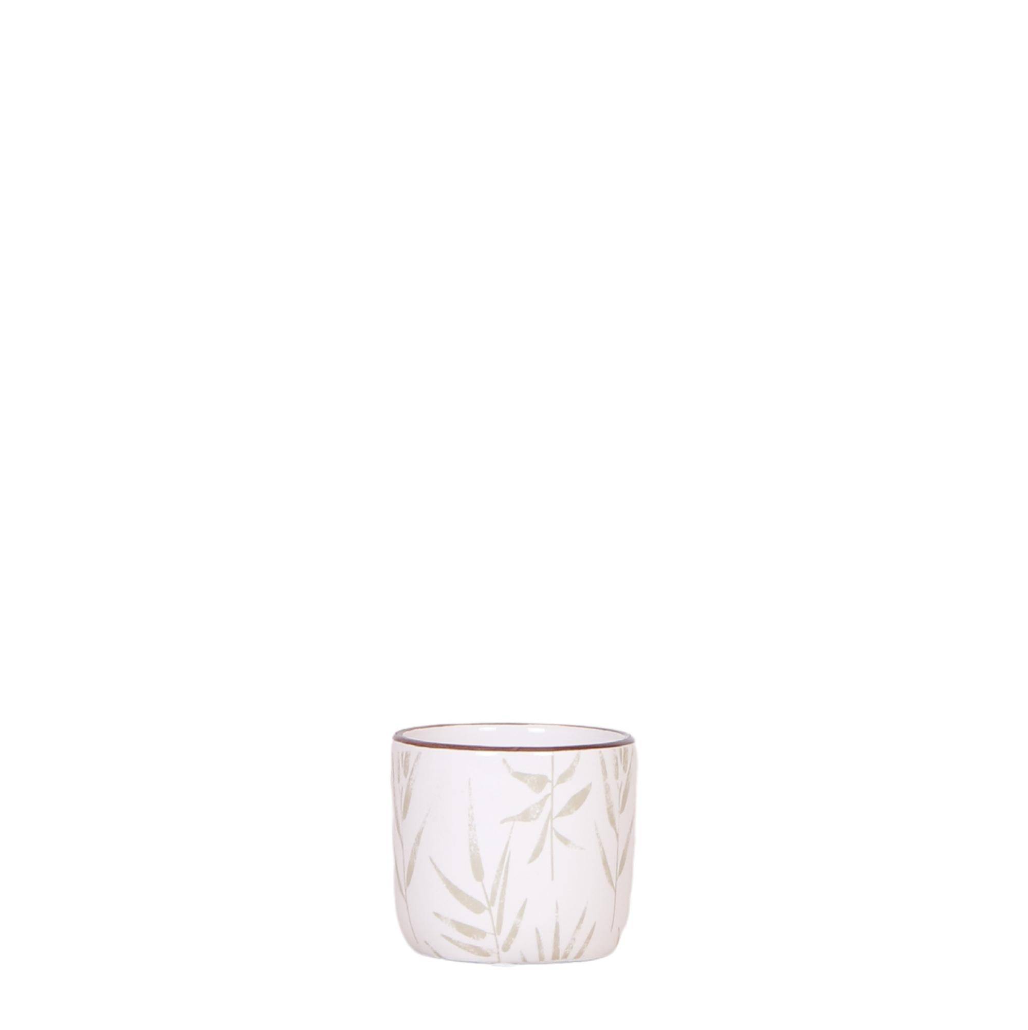Pot Leaf Vert Fini Brillant avec Feuilles Pastel- La Green Touch - Image 1