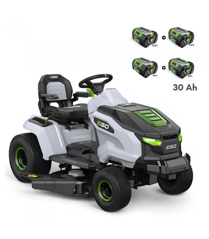 PACK 30Ah Tracteur de tonte électrique, largeur de coupe 107 cm, batteries et chargeur 1600W inclus - EGO TR4201E - Image 1