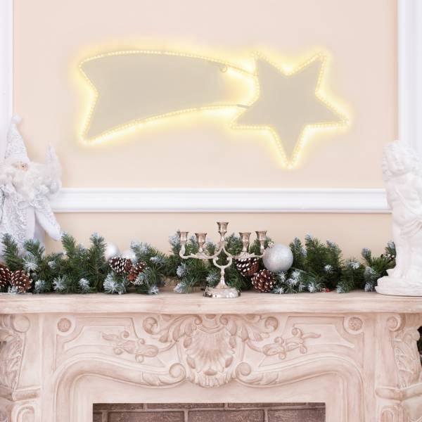 Lotti - Etoile filante lumineuse flash 240 led blanc chaud 80CM IP44 Lotti - Image 1