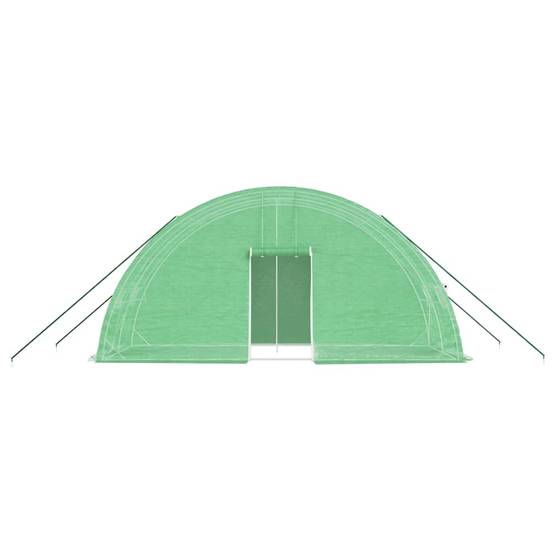 Serre de jardin 12m² - Serre de culture avec cadre en acier vert 6x2x2,85 m MAISON CHIC - Image 4
