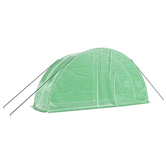 Serre de jardin 12m² - Serre de culture avec cadre en acier vert 6x2x2,85 m MAISON CHIC - Image 3