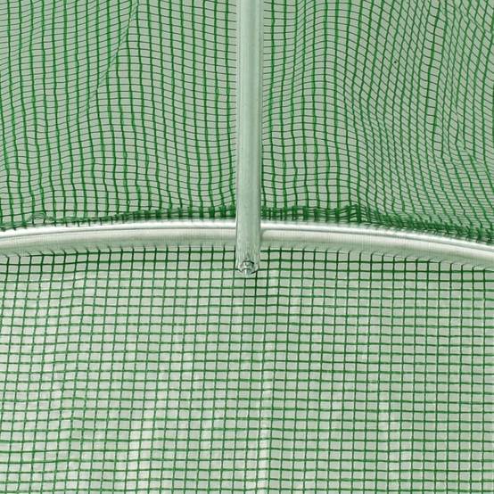 Serre de jardin 12m² - Serre de culture avec cadre en acier vert 6x2x2,85 m MAISON CHIC - Image 9