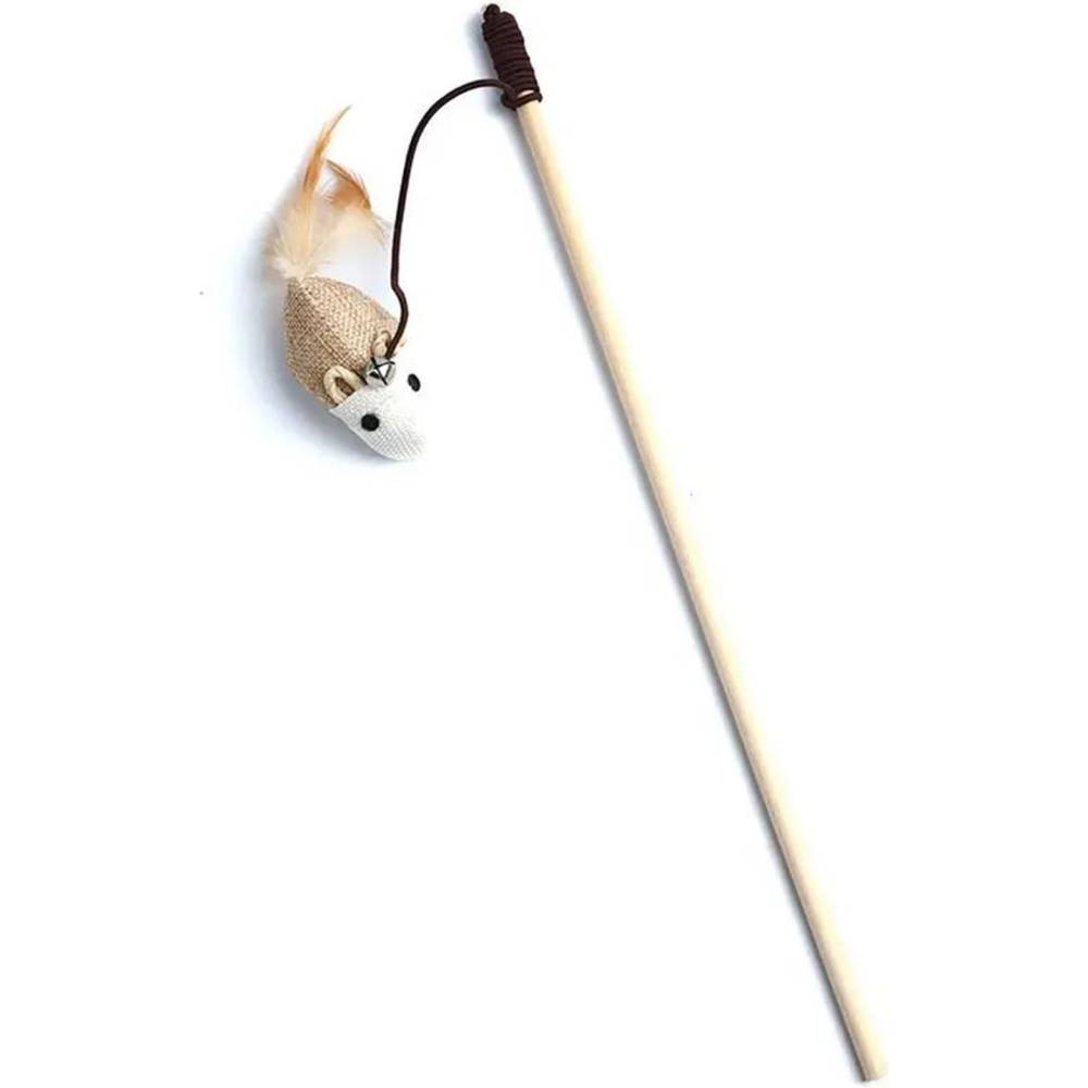 Kit 3 jouets à plume pour chat - Baguette interactive 40cm - Stimulation ludique - Living123