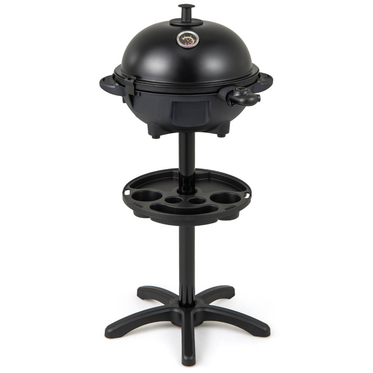 Maison Chic - Barbecue Electrique 1 200W pour Intérieur et Extérieur Plaque de Cuisson Antiadhésive à 2 Zones Température Réglable Jardin Noir - Image 2