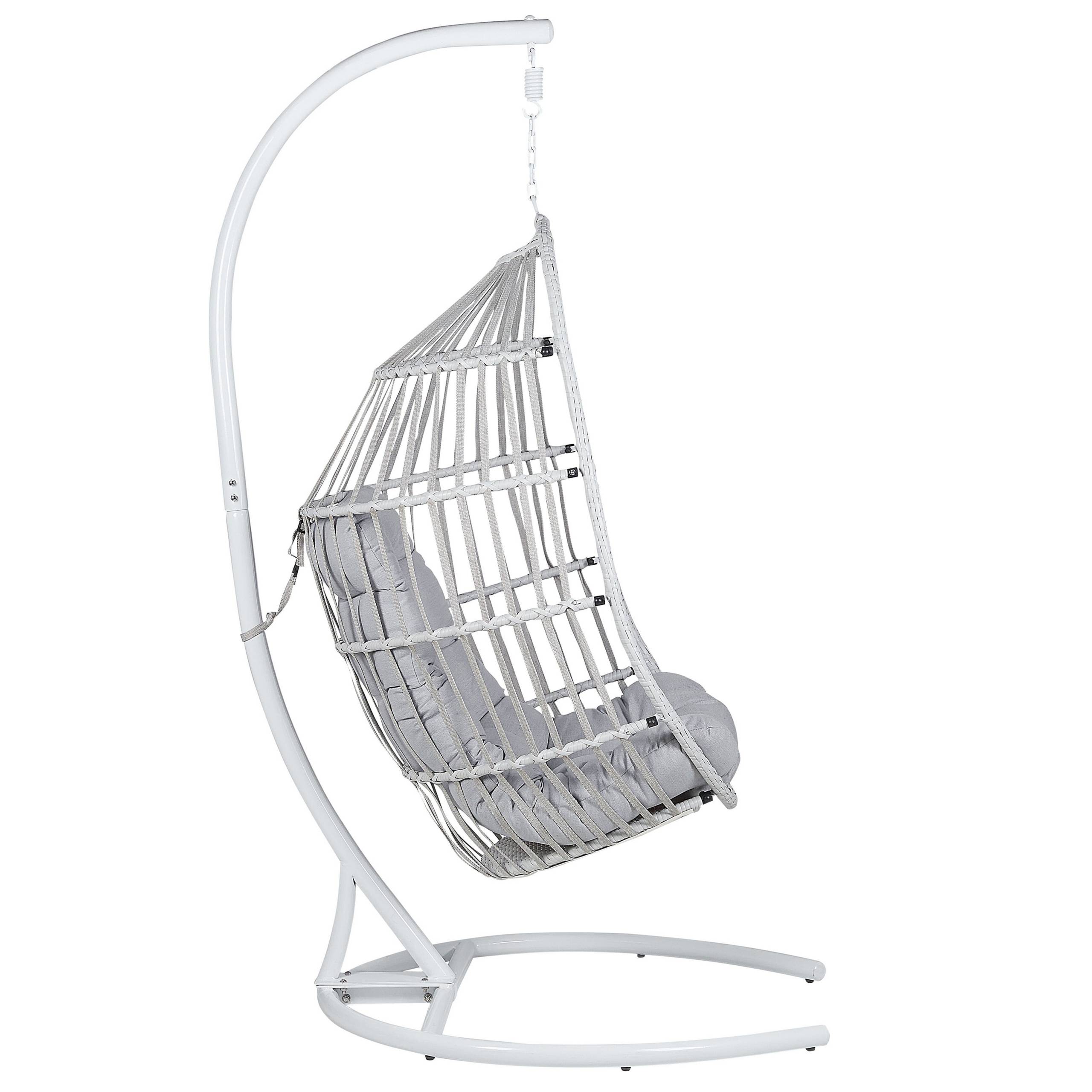 Beliani - Chaise porte-à-faux Tissu Gris clair SESIA - Beliani - Image 7