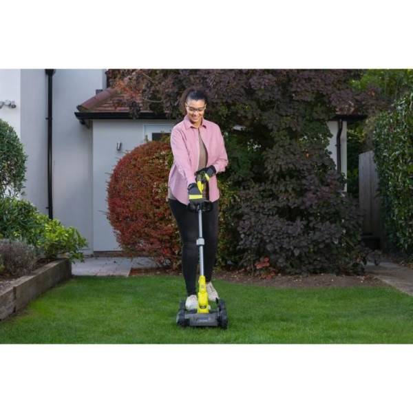 Ryobi - RYOBI - Tondeuse 3-en-1 18V ONE+ - Tondeuse / coupe-bordures / dresse-bord. - coupe 30 cm + batterie 2 Ah & charg. - RY18LMC30A- - Image 6