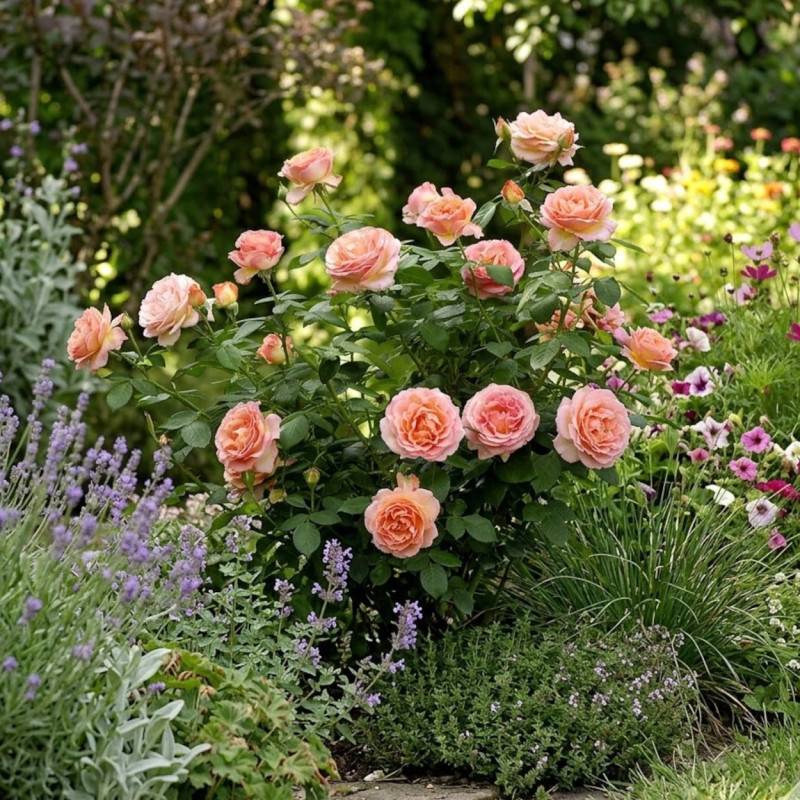 Rosier à grandes fleurs Elle® 'Meibderos' à fleurs Rose - feuillage Caduc - Pot de 10 L - 1/2 tige-  hauteur à maturité De 0,50 m à 1,00 m - Image 2