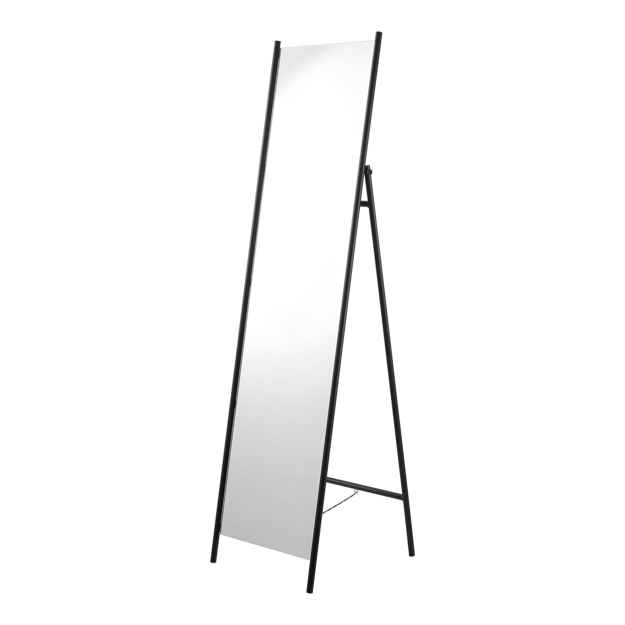 Helloshop26 - Miroir sur pied 160 x 43 x 49 cm noir - Image 1
