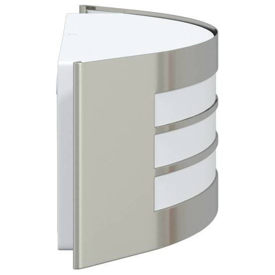 2pcs Appliques murales extérieures - Lampes murales extérieures Argent 32 x 10 x 10 cm g15 - Image 5