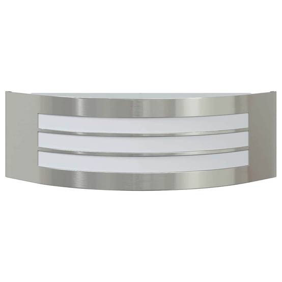 2pcs Appliques murales extérieures - Lampes murales extérieures Argent 32 x 10 x 10 cm g15 - Image 4