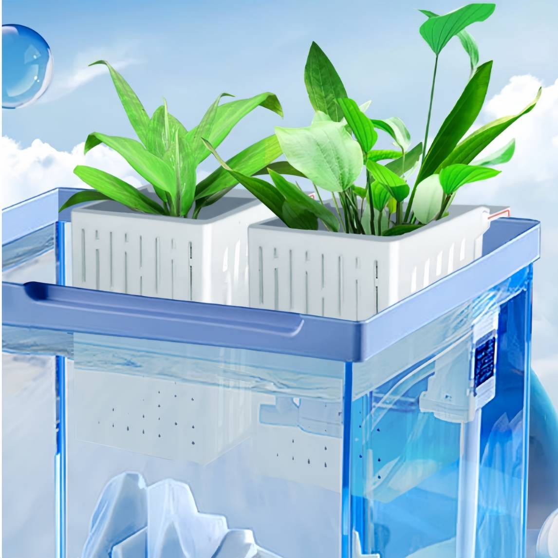 DtopbuyAge - 2 supports suspendus pour plantes DtopbuyAge d aquarium robustes blanc DtopbuyAge - Image 5