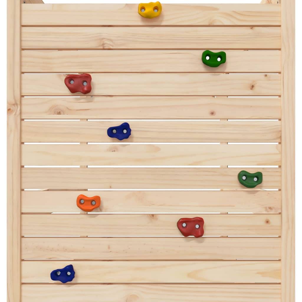 Helloshop26 - Aire de jeux d'extérieur balançoires toboggan portiques robuste jeux jardin 454 x 199 x 249 cm bois de pin massif - Image 8