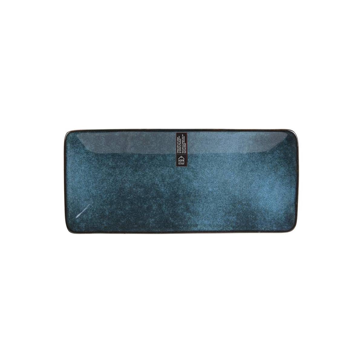 The Home Deco Factory - Coupelle Rectangle "Au Grès du Temps" 22cm Bleu - Image 2