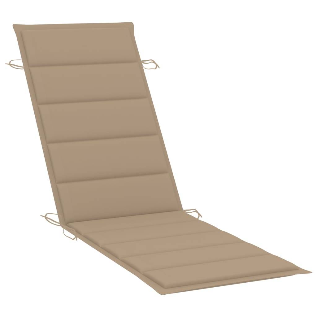 Helloshop26 - Transat chaise longue bain de soleil lit de jardin terrasse meuble d'extérieur 180 cm à bascule avec coussin bois de teck solide - Image 8