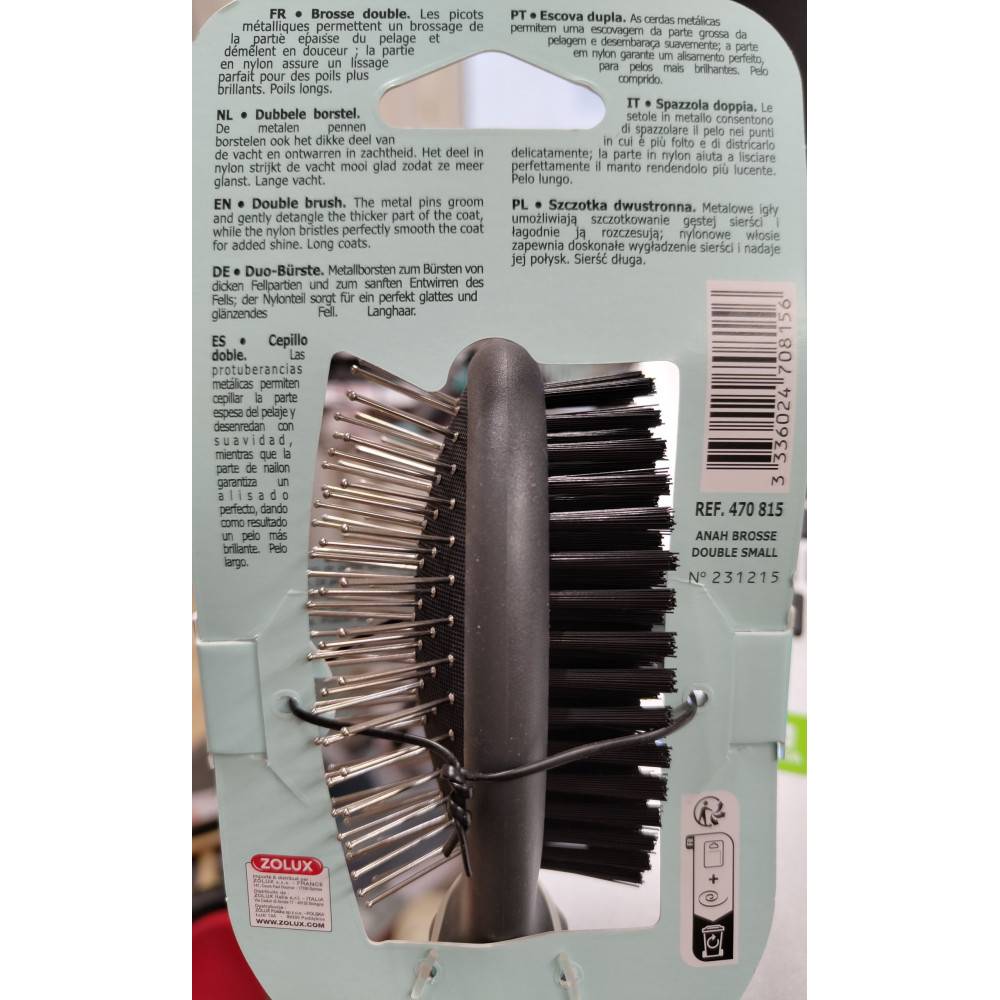 Zolux - Brosse double taille S pour chiens. - Image 4