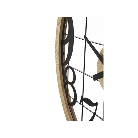 Horloge Murale en Métal "Numbers" 60cm Noir - Image 4