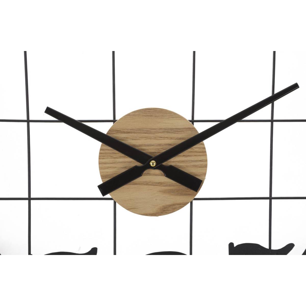 Horloge Murale en Métal "Numbers" 60cm Noir - Image 3