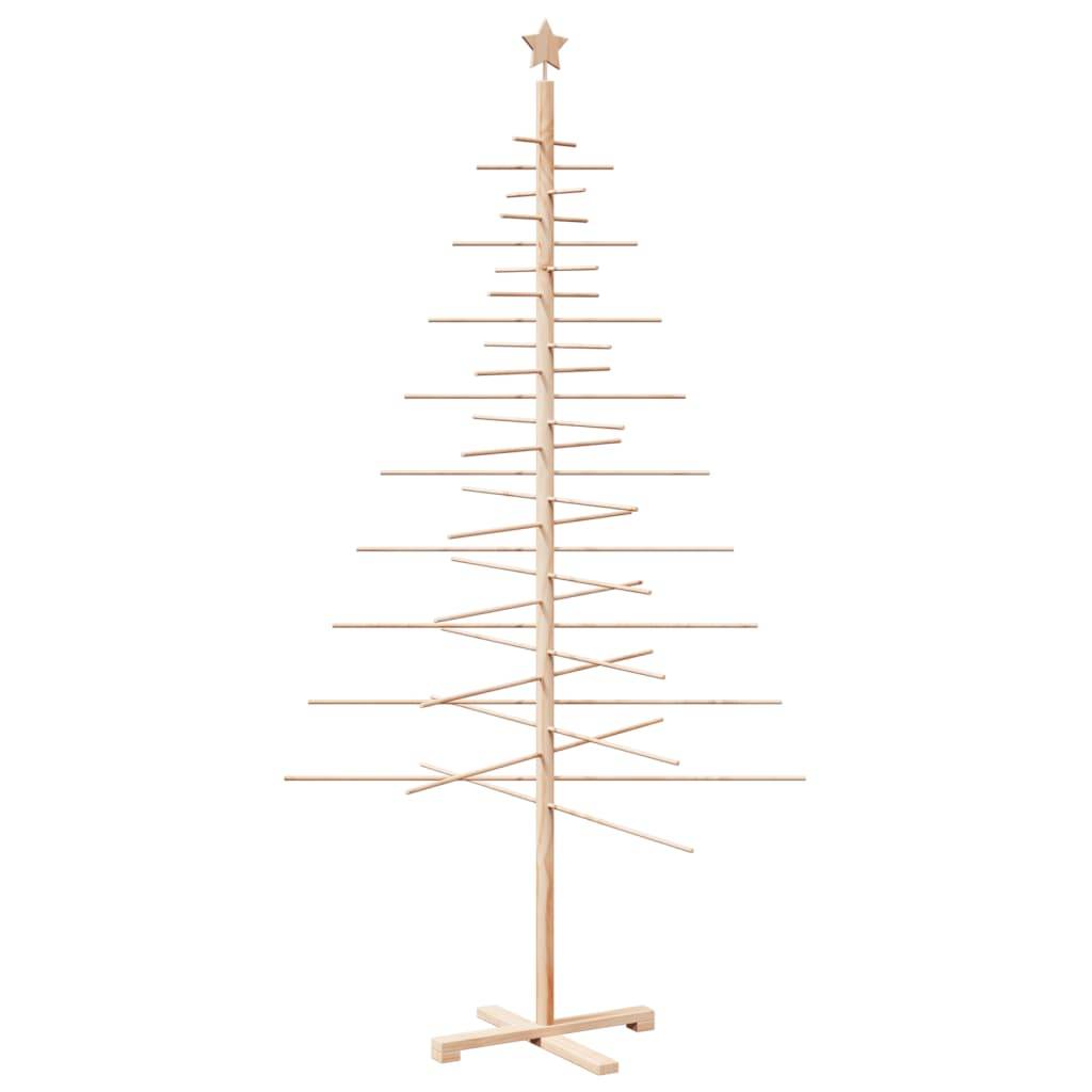 Maison Chic - Arbre de Noël, Sapin de Noël en bois pour décoration 210 cm bois massif de pin u660q - Image 5