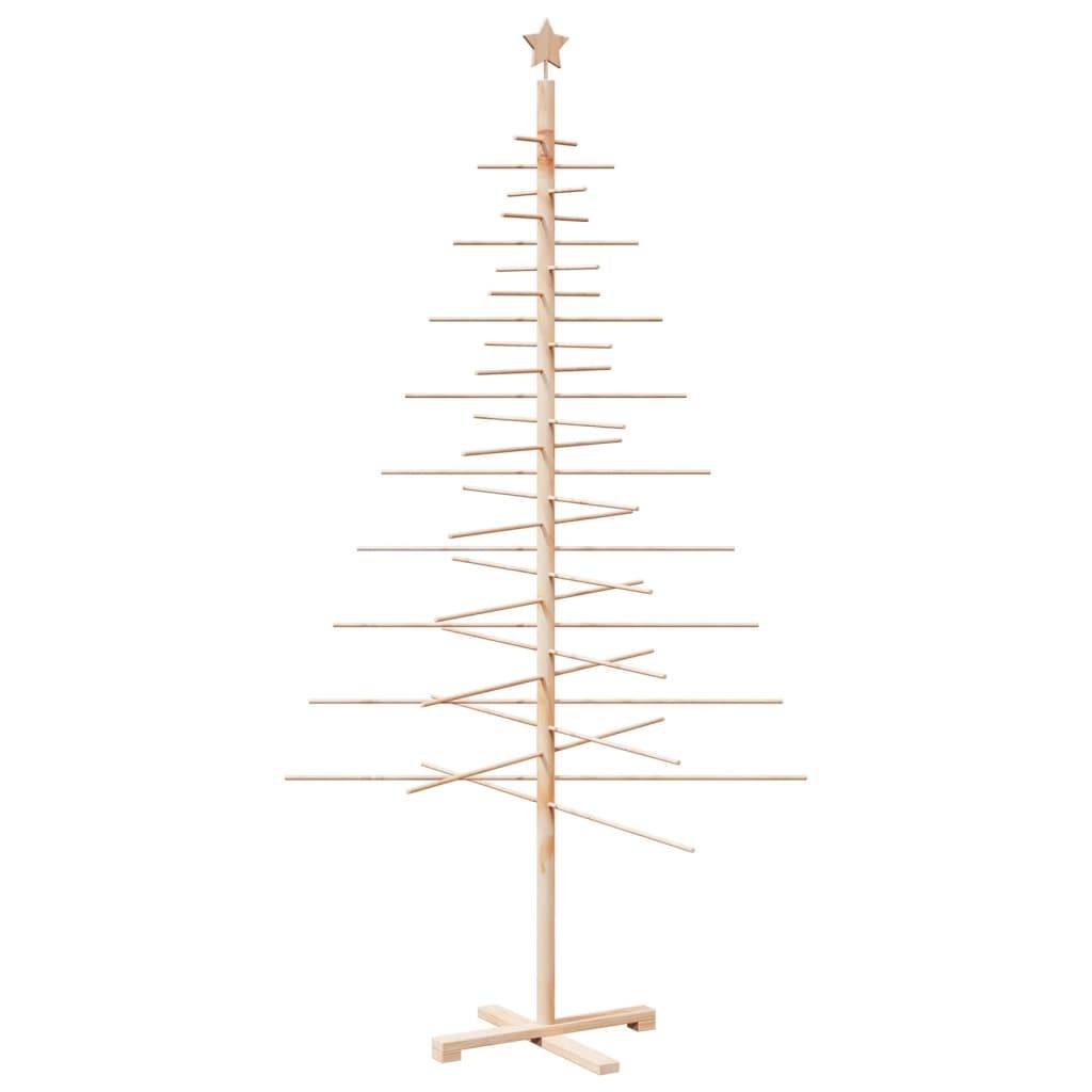 Maison Chic - Arbre de Noël, Sapin de Noël en bois pour décoration 210 cm bois massif de pin u660q - Image 1