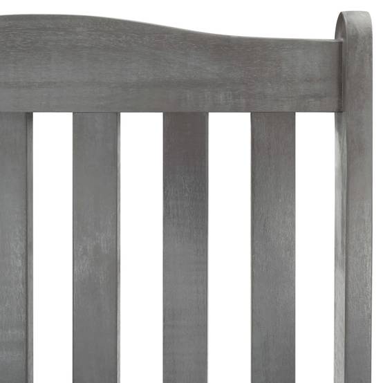 Maison Chic - Chaise à bascule - Chaise de jardin gris bois d'acacia massif HL61 - Image 5