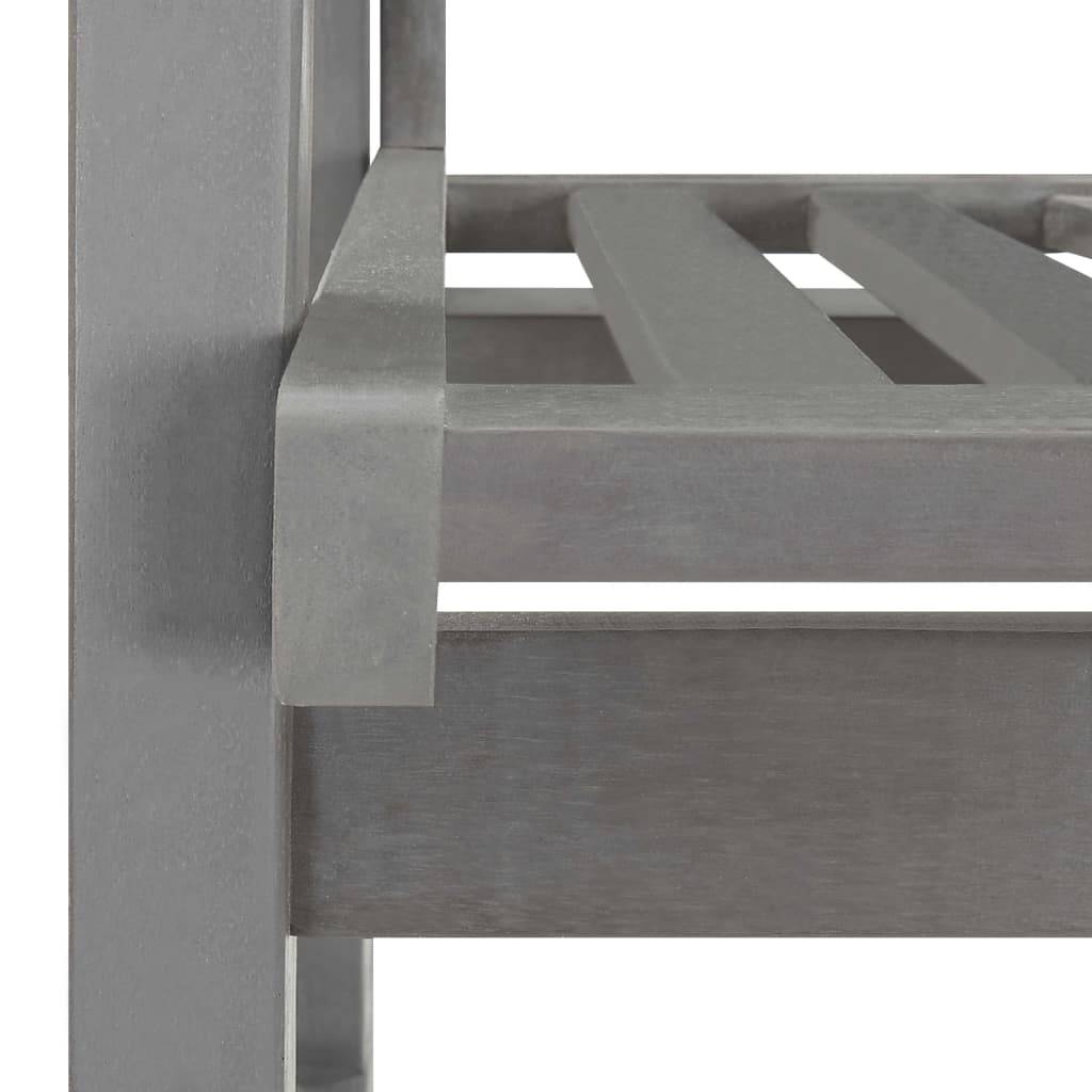 Maison Chic - Chaise à bascule - Chaise de jardin gris bois d'acacia massif HL61 - Image 6