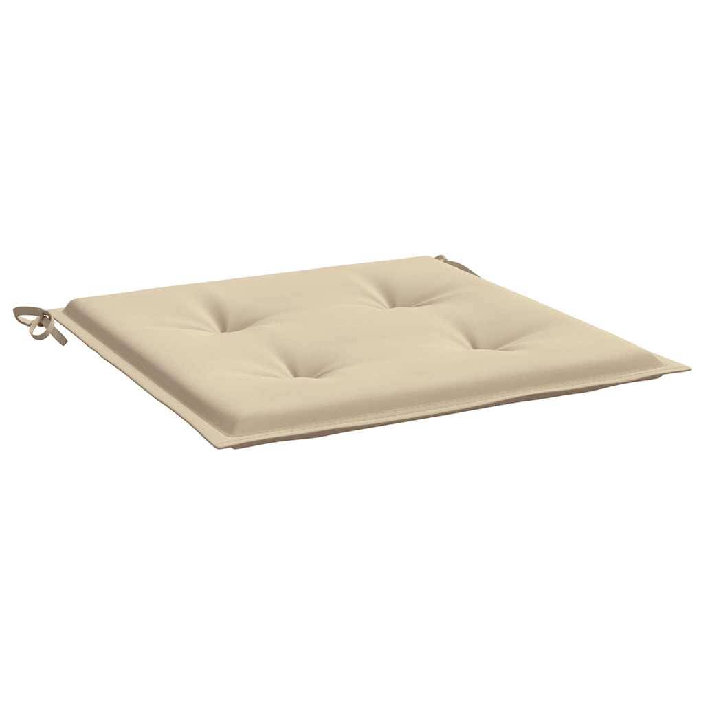 Lot de 6 Coussins de Siège Rembourrés Tissu Oxford pour Intérieur Extérieur Beige 50x50 cm – ComfortXL Outdoor Living - Image 5