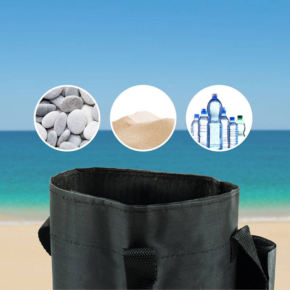Lot de 4 sacs de lestage 15 kg 60,5x13,5 cm – Fixation velcro pour parasol, tonnelle ou barnum - TERRE JARDIN - Image 5