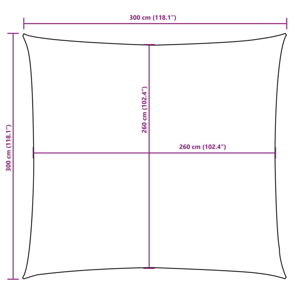 Voile de parasol - accessoire parasol - Tissu de remplacement pour parasol tissu oxford carré 3x3 m marron - MEUBLE PRO - Image 10