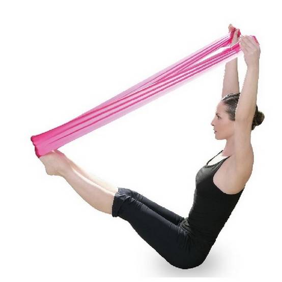 Lot de 2 Bandes élastiques - 2 résistances : moyenne et extra forte – Tous types d'exercices pilates, yoga et gym - Sun&Sia - Image 1