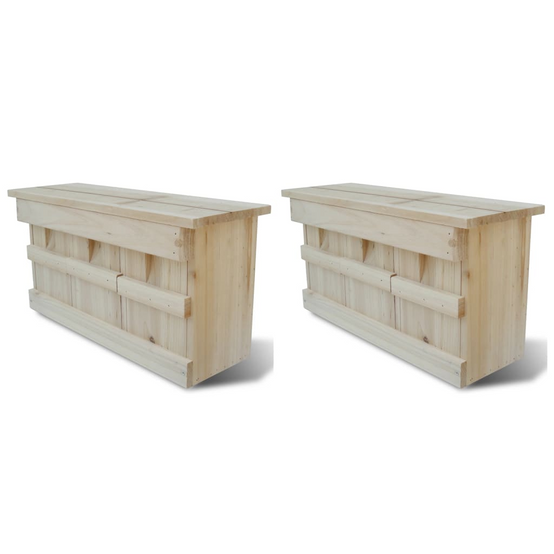 Vidaxl - Maisons Pour Moineau 2 Pcs Bois 44 X 15,5 X 21,5 Cm - vidaXL - Image 2