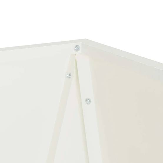 Jardinière rectangulaire moderne pour extérieur 40 x 40 x 75 cm résistante aux intempéries en acier blanc - Image 4