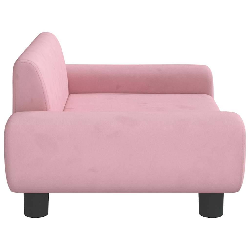 Vidaxl - Lit pour chien rose 70x45x33 cm velours vidaXL 171991 - Image 5