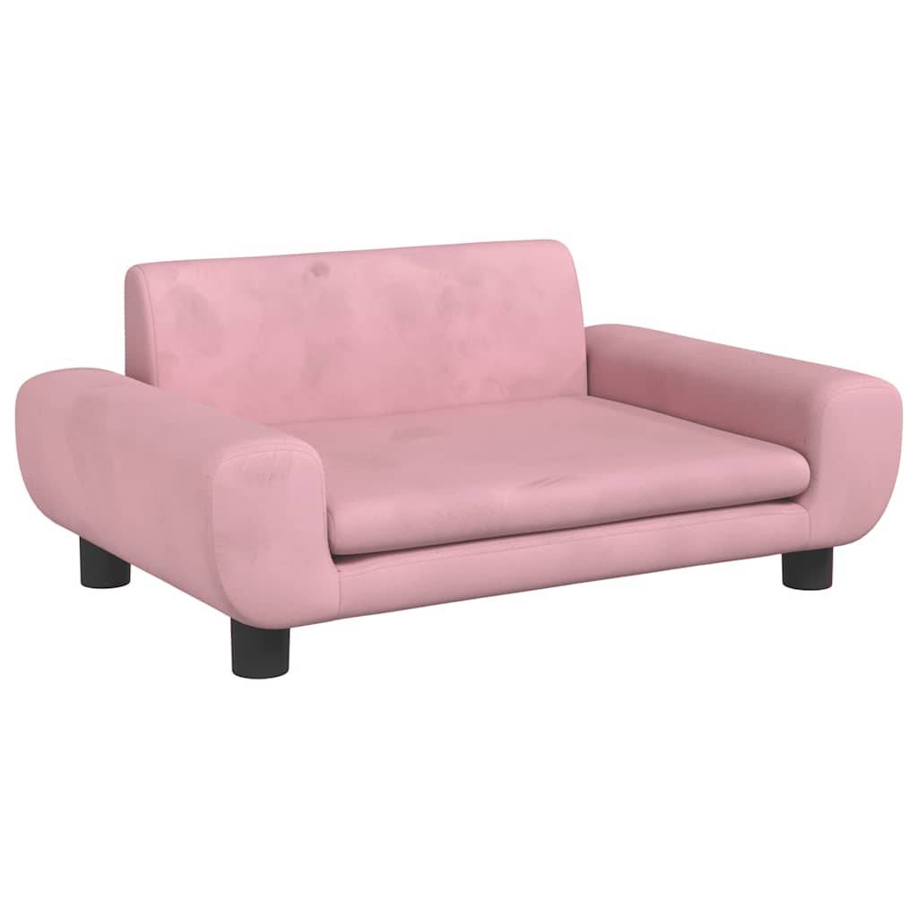 Vidaxl - Lit pour chien rose 70x45x33 cm velours vidaXL 171991 - Image 2