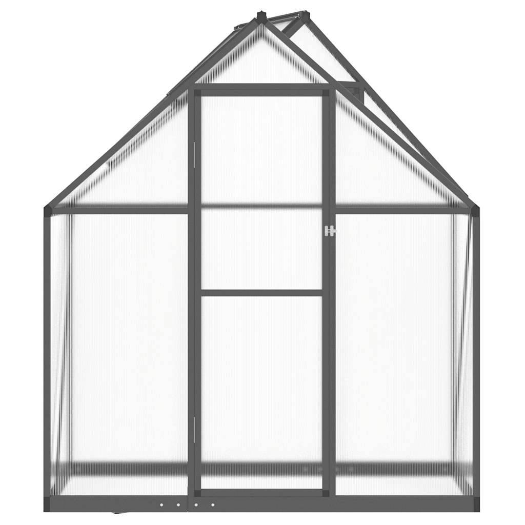 Serre de jardin 0.98m² - Serre de culture avec cadre de base anthracite 169x58x195 cm aluminium MAISON CHIC - Image 3