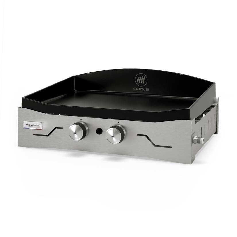 Le Marquier - Plancha Gaz Original Adela 260 Inox V2 - 64x46x24 cm Le Marquier