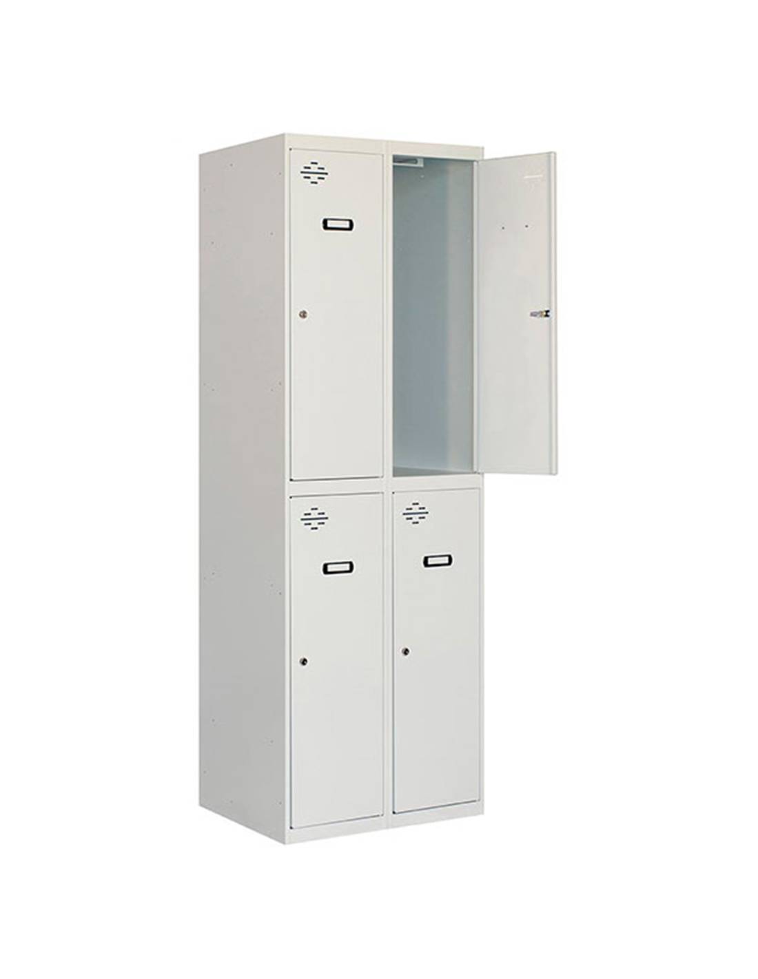 Casier-armoire Simonlocker Diy Tandem 2/4 400 (800) Gris Gris Prelacado 1800x800x500 - Simonrack