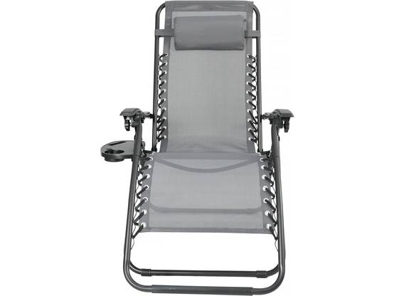 Fauteuil De Jardin Relax Zéro Gravité "sintra" - Gris -habitat Et Jardin - Image 4