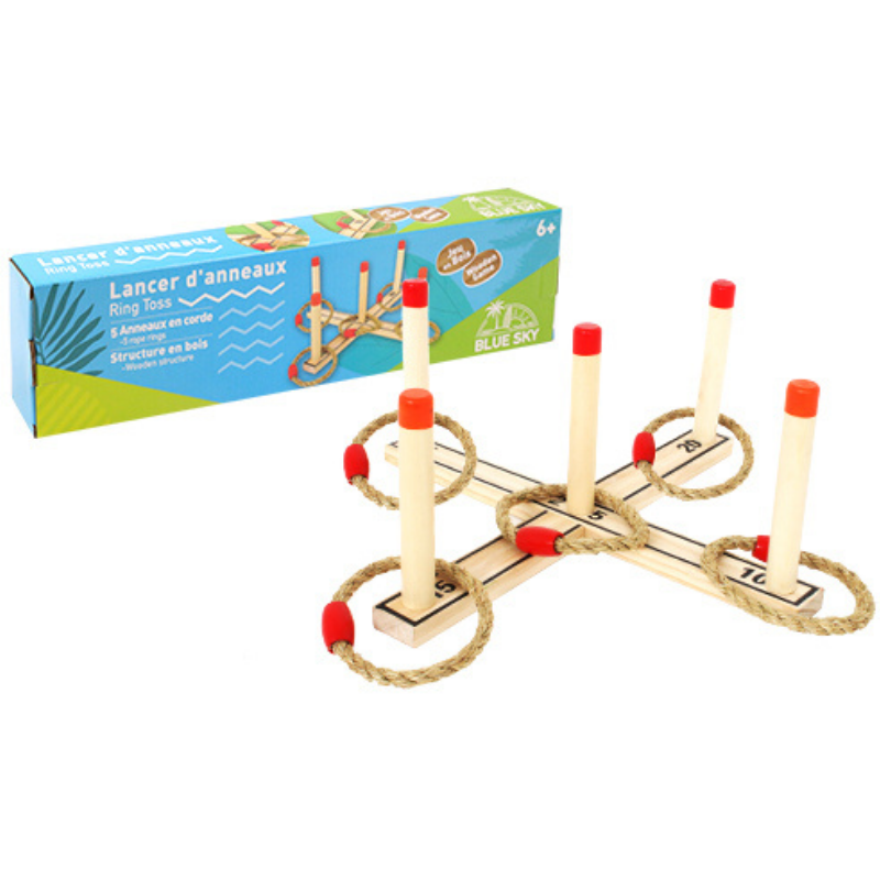 Mgm - Jeu de lancer en bois 5 anneaux - Mgm - Image 1