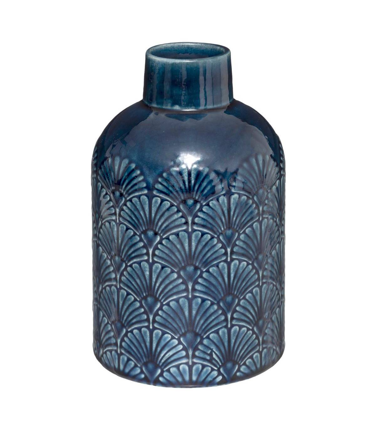 Vase en Céramique décor en relief H 21,7 cm - Image 1