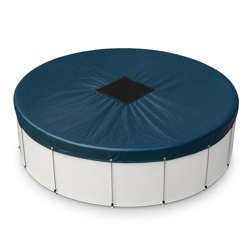 Terre Jardin - Bâche piscine ronde Pour piscine 3.60 m Bleu - Image 1