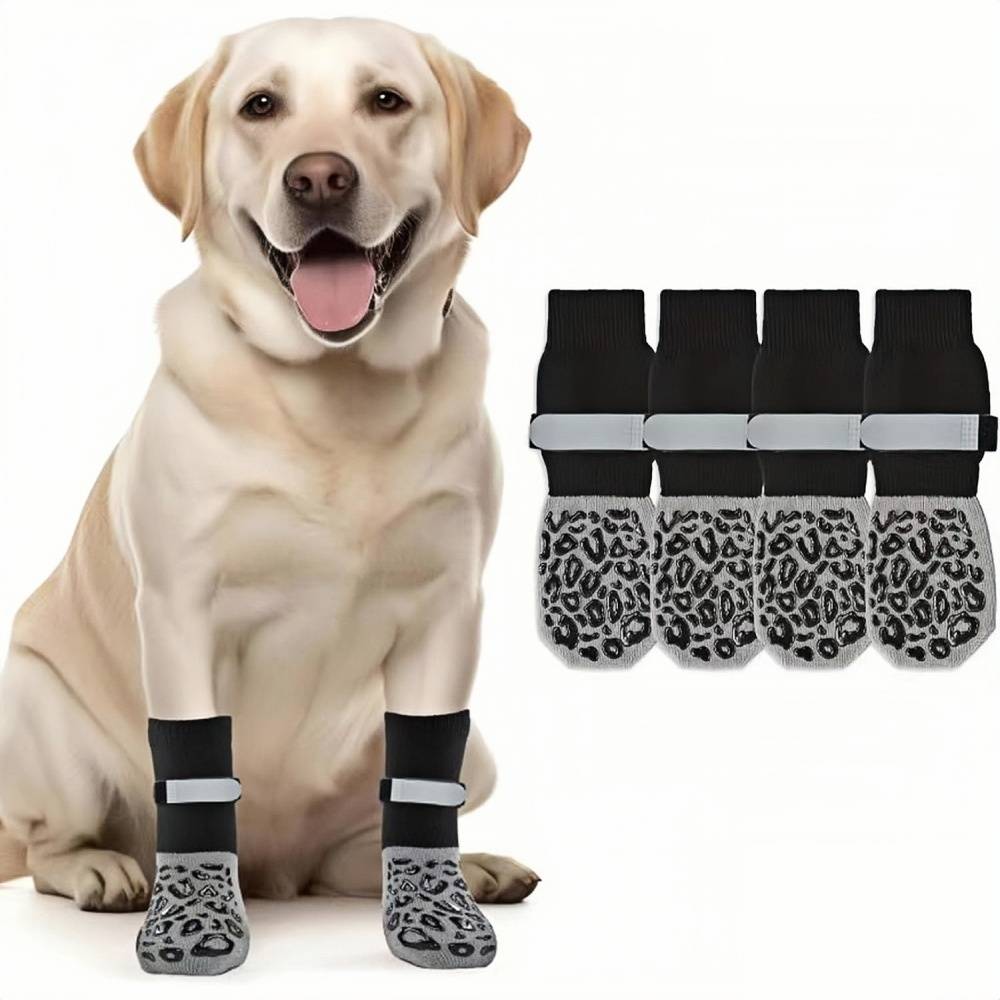 Lytech - Chaussettes Pour Chien 2 Paires L Coton Anti-Lèchage, Sangles Ajustables - Lytech - Image 1