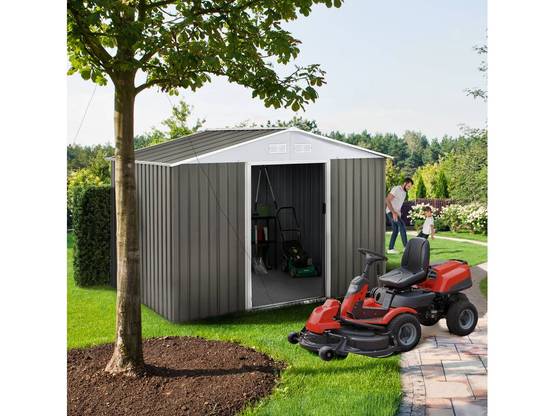 Abri De Jardin Métal "dallas" - 4,07 M² - Taupe -habitat Et Jardin - Image 2